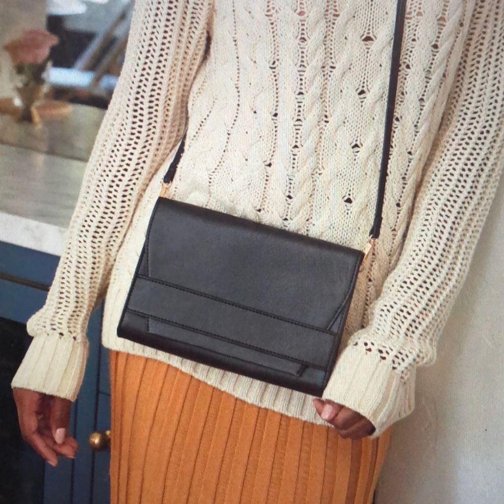 Summer and Rose Vegan Leather Clutch/Crossbody